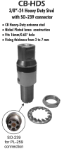 Sirio CB-HDS Heavy Duty 3/8 to SO 239 Adaptor