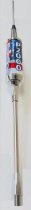 Sirio P 2000 3/8 10m & CB 5000 Watts Mobile Trucker Antenna - USA Flag