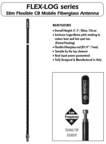 Sirio FLEX-LOG Slim Flexible CB Mobile Fiberglass Antenna