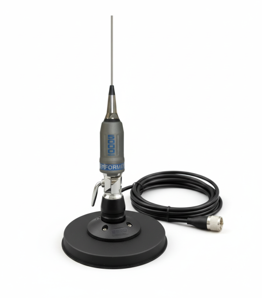 Sirio Performer 5000 Series (27 - 30 MHz) Antenna & Mag 145 Mag Mount Kit